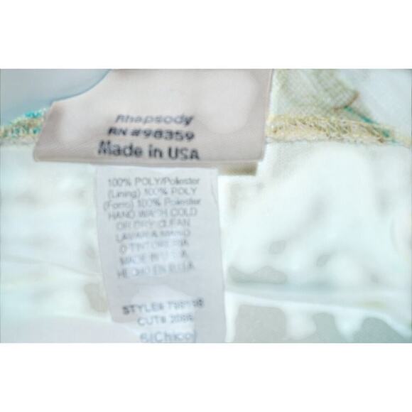 Rhapsody Floral Strapless Dress – Size S – Made in USA - Picture 8 of 10